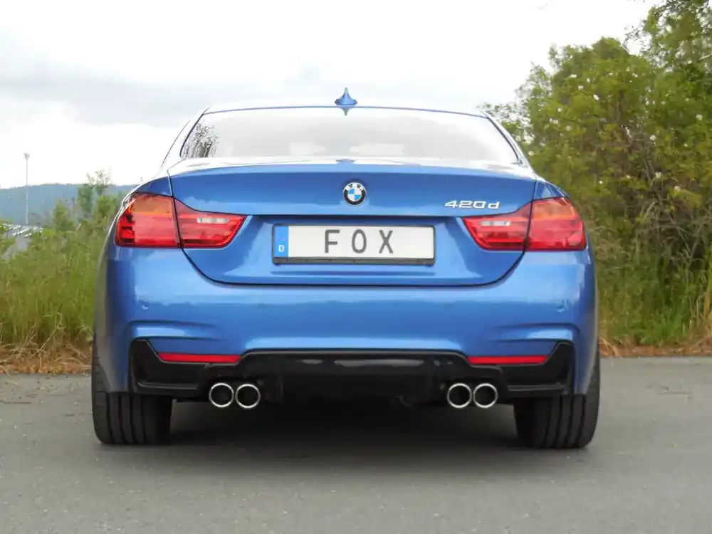 FOX Endschalldämpfer passend für BMW F32 420d Coupe M-Paket Finale Aktion