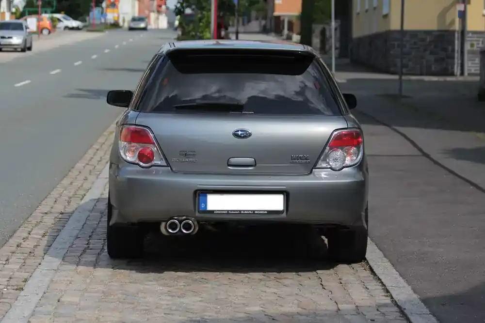 FOX Endschalldämpfer Ø70mm 2x80 Typ 13 passend für Subaru Impreza WRX STI Highlight