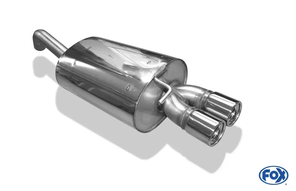 Neue Ware FOX Endschalldämpfer 2x80 Typ 13 passend für Toyota Corolla E12 Hatchback TS Kompressor