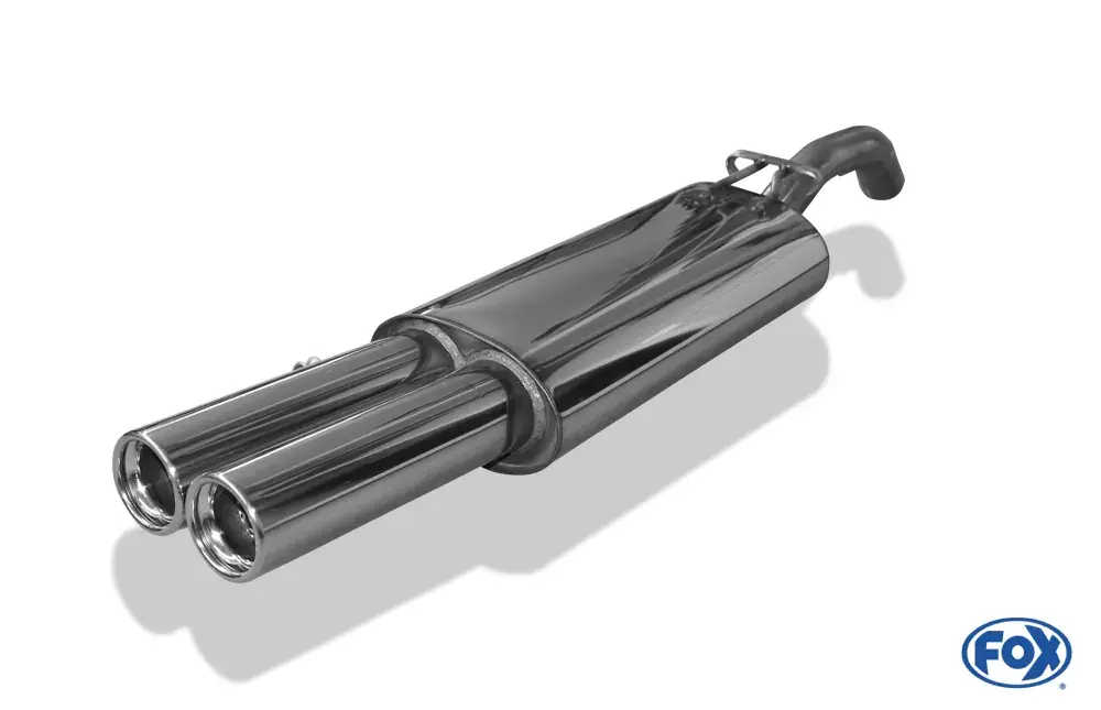 Must-Have FOX Endschalldämpfer 2x76 Typ 13 passend für VW Golf II 19E