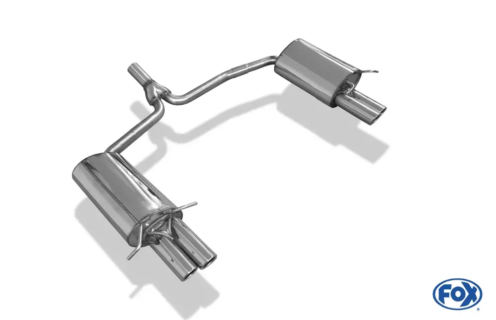 FOX Endschalldämpfer passend für Mercedes C-Klasse W204/S204 4 Zylinder 2x70mm Neu