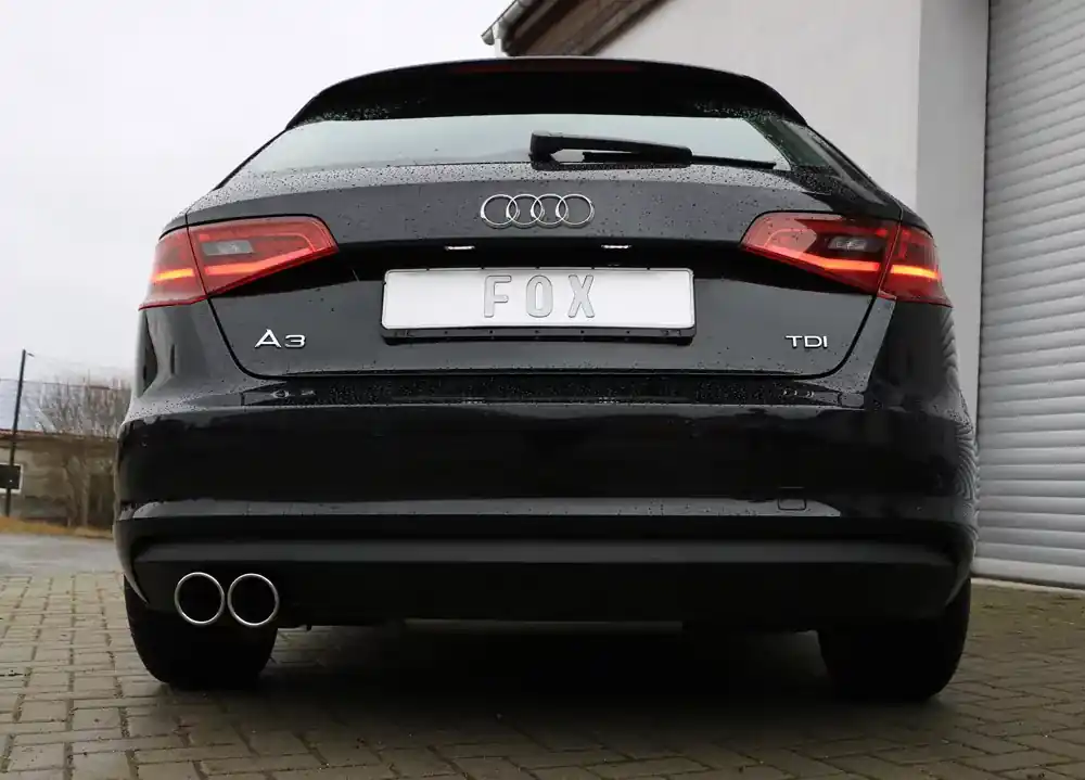 FOX Endschalldämpfer passend für Audi A3 8V Sportback – 2x90 Typ 16 Rabatt