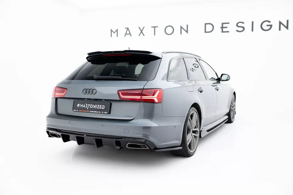 Heck Ansatz Flaps Diffusor V.3 passend für Audi S6 / A6 S-Line / A6 C7 FL Neu Im Sortiment