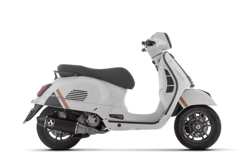 Arrow Urban Auspuff Aluminium Schwarz passend für Vespa GTS 310 HPE Echt