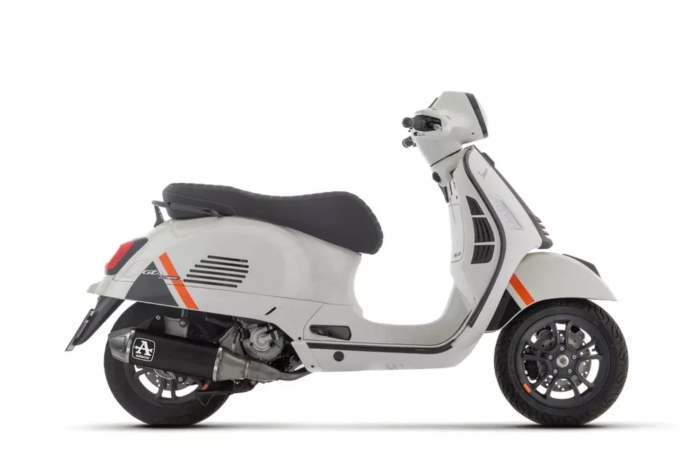Arrow Urban Aluminium Schwarz Auspuffanlage passend für Piaggio Vespa GTS 310 HPE 25- Saisonangebot