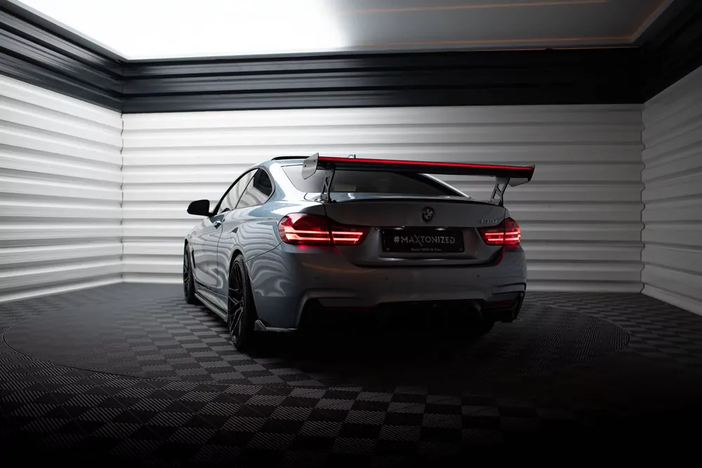 Preisknaller Carbon Spoiler mit externen Halterungen und LED passend für BMW 4er F32 Coupe