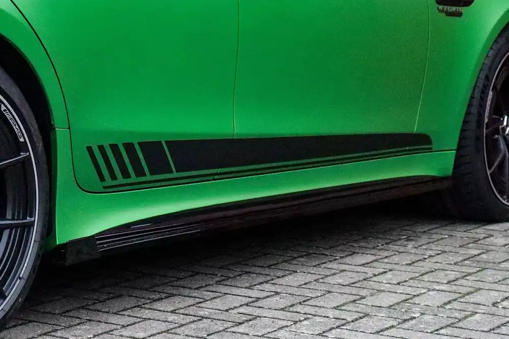 Cup Seitenschweller mit Wing hinten passend für Mercedes AMG GT X290 Finale Aktion