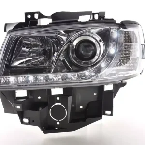 Finale Aktion Scheinwerfer Set Daylight LED TFL-Optik passend für VW T4 96-03 chrom