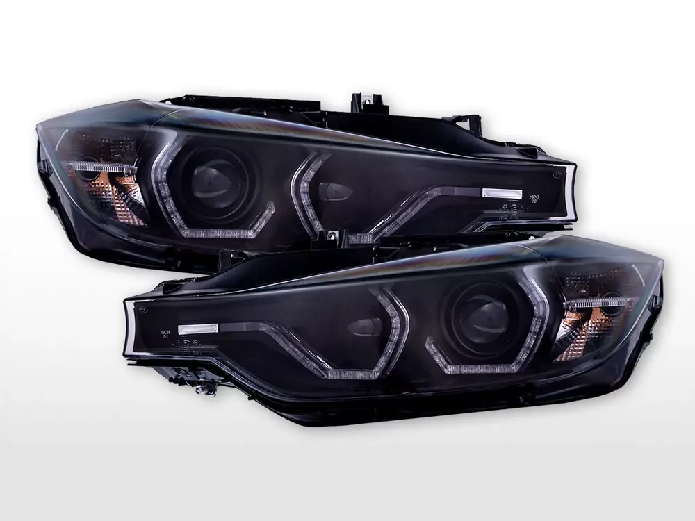 Xenon Scheinwerfer Set mit LED Tagfahrlicht passend für BMW 3er F30 Bj. 12-14 schwarz Billig