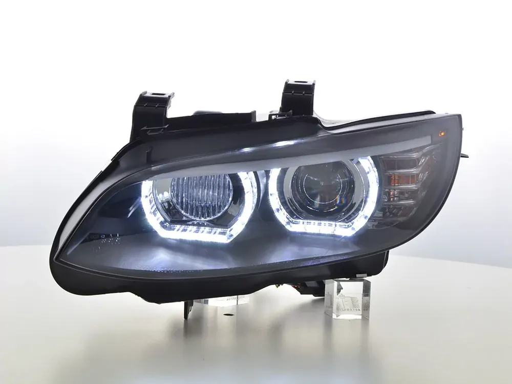 Scheinwerfer Set Xenon Daylight LED Tagfahrlicht passend für BMW 3er E92/E93 06-10 schwarz Versand Am Gleichen Tag