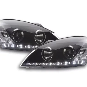 Daylight LED Scheinwerfer Set passend für Kia cee‘d ED 06-09 schwarz Versand Am Gleichen Tag