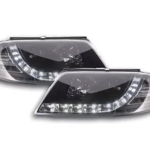 Scheinwerfer Set Daylight LED schwarz passend für VW Passat 3BG 00-05 Nur Heute