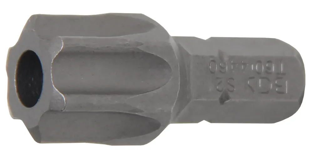 BGS Bit T-Profil T60 mit Bohrung, Länge 30 mm, Antrieb Außensechskant 8 mm Super-Preis