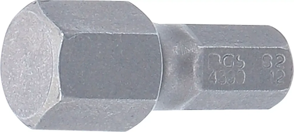BGS Bit 30 mm mit Außensechskant 8 mm und Innensechskant 12 mm Highlight