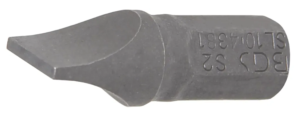 BGS Bit Schlitz 10 mm, Länge 30 mm, Antrieb Außensechskant 8 mm (5/16") Geprüft