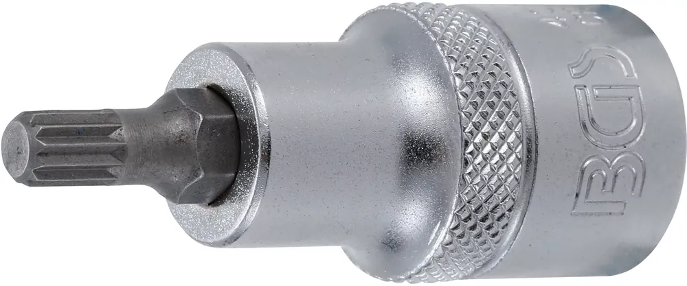 BGS Bit-Einsatz Innenvierkant 12,5 mm (1/2") Innenvielzahn (für XZN) M6 Sonderaktion