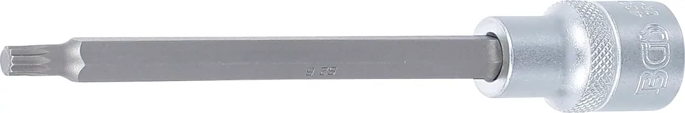 Neuheit BGS Bit-Einsatz Innenvielzahn (für XZN) M6, Länge 140 mm, Antrieb Innenvierkant 12,5 mm (1/2")