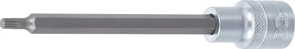 BGS Bit-Einsatz Innenvielzahn M5 Länge 140 mm Antrieb Innenvierkant 12,5 mm (1/2") Markenprodukt