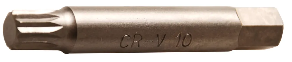 Bit Innenvielzahn M10 75 mm Außensechskant 10 mm (3/8") Highlight
