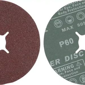 Aktuell Fiber-Schleifscheiben-Satz 10-tlg. Körnung 60 Aluminiumoxid