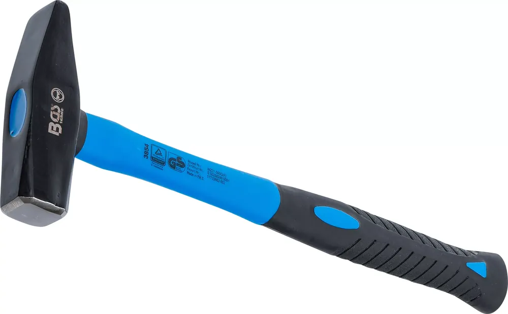 Schlosserhammer 500 g mit Fiberglasstiel nach DIN 1041 Markenprodukt