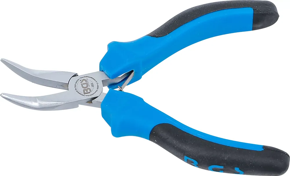 Versand Am Gleichen Tag BGS Elektronik-Spitzzange gebogen mit Feder 138 mm