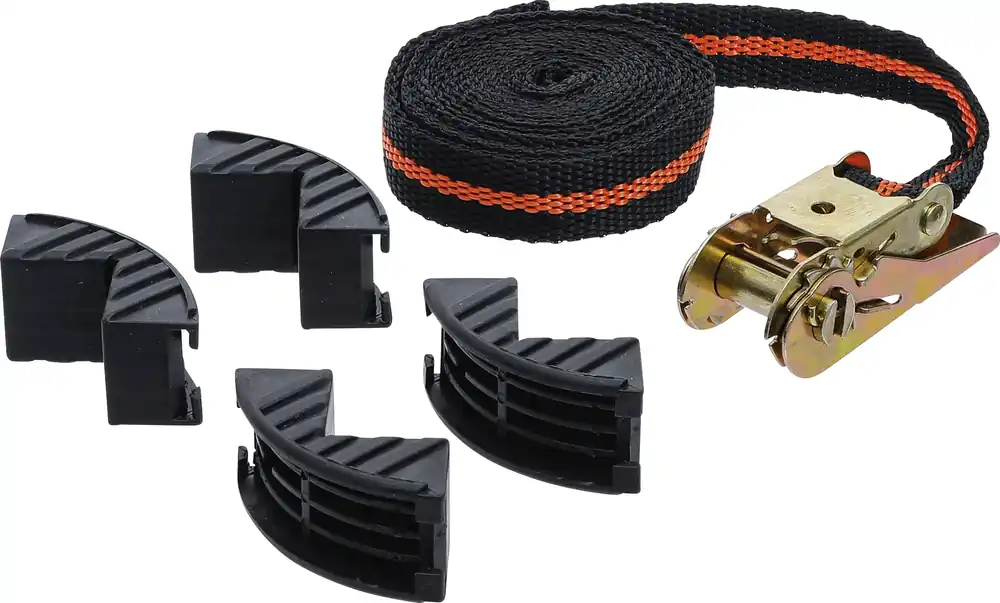Knarren-Spannband 5 m x 25 mm mit 4 Schutzbacken Must-Have