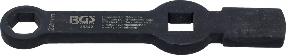 BGS Schlag-Ringschlüssel SW 22 mm Sechskant mit 2 Schlagflächen Bestpreis