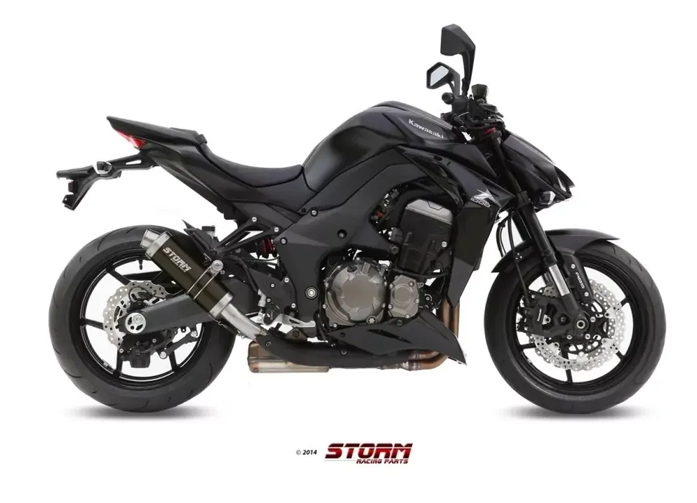 Beliebt Storm by MIVV GP Slip-On schwarz passend für Kawasaki Z 1000