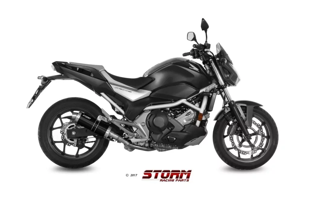 Online Kaufen Storm by MIVV GP Schwarz Endschalldämpfer passend für Honda NC750S/X & Integra 750