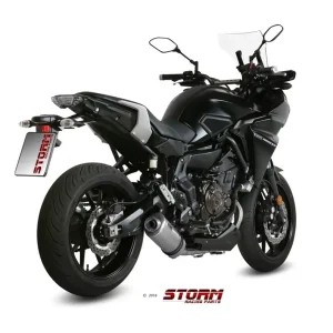 Storm by MIVV OVAL Komplettanlage Edelstahl passend für Yamaha Tracer 700 / 700 GT / Tracer 7 (2016–2022) Schneller Versand