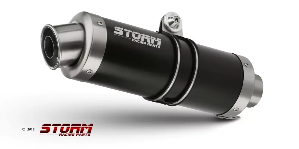 Storm by MIVV GP Endschalldämpfer Schwarz passend für Yamaha YZF 600 R6 ´99/02 Sichere Zahlung