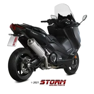 Super-Preis Storm by MIVV Oval Edelstahl Endschalldämpfer passend für Yamaha T-MAX 560