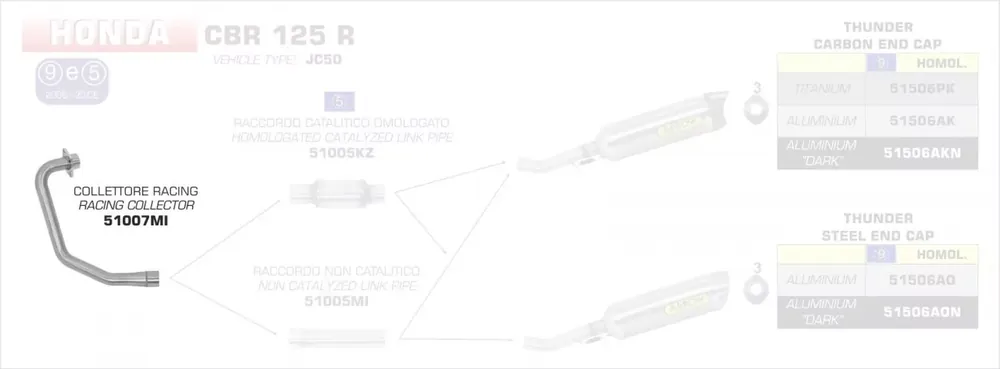 Arrow Racing Krümmer passend für Honda CBR 125 R 11-16 Billig