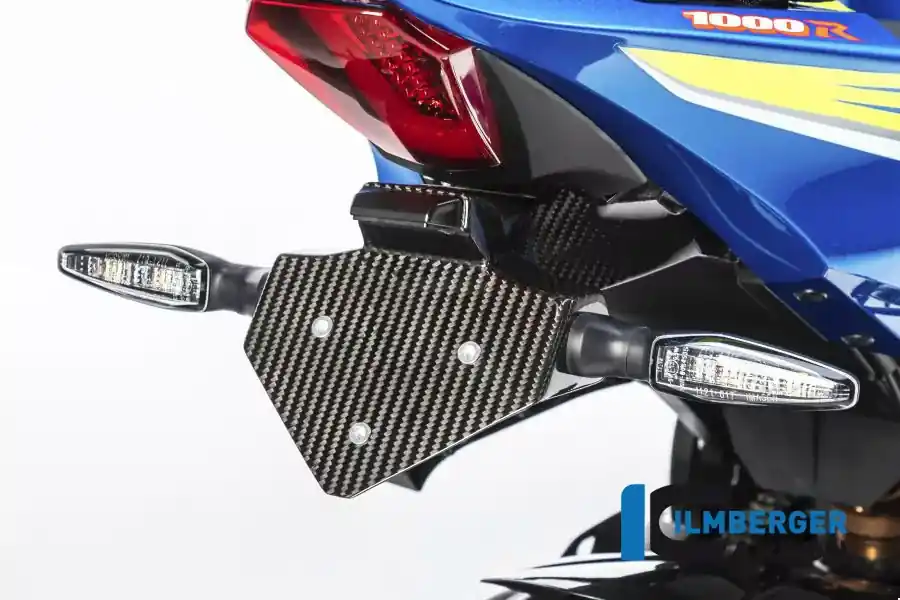 Neuheit Ilmberger Carbon Kennzeichenträger passend für Suzuki GSX-R 1000