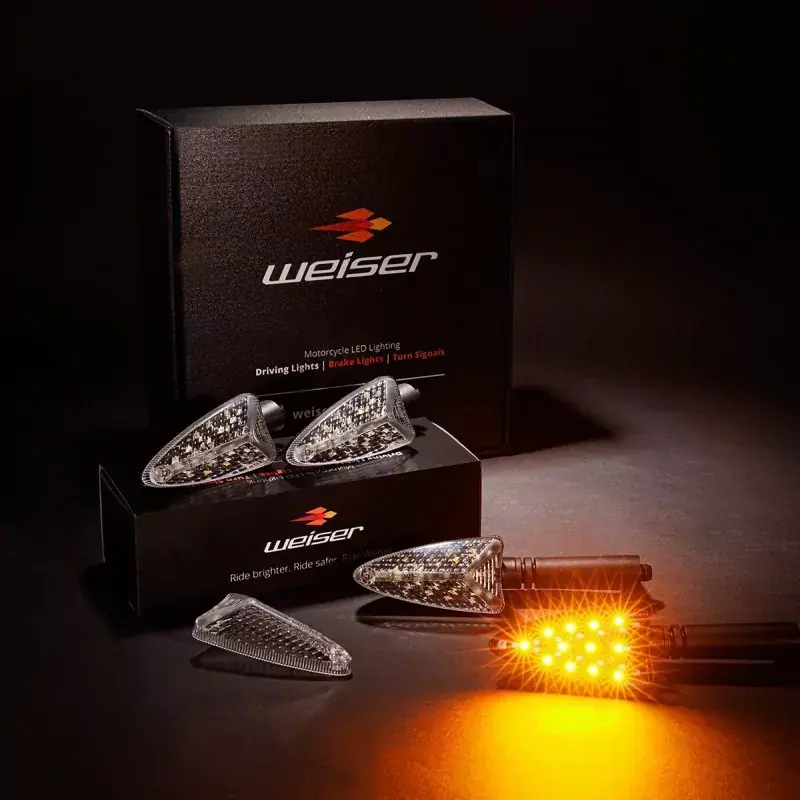 Direktkauf WEISER – 4er Set Arrow Extreme EVO LED Blinker Bernstein mit hoher Intensität