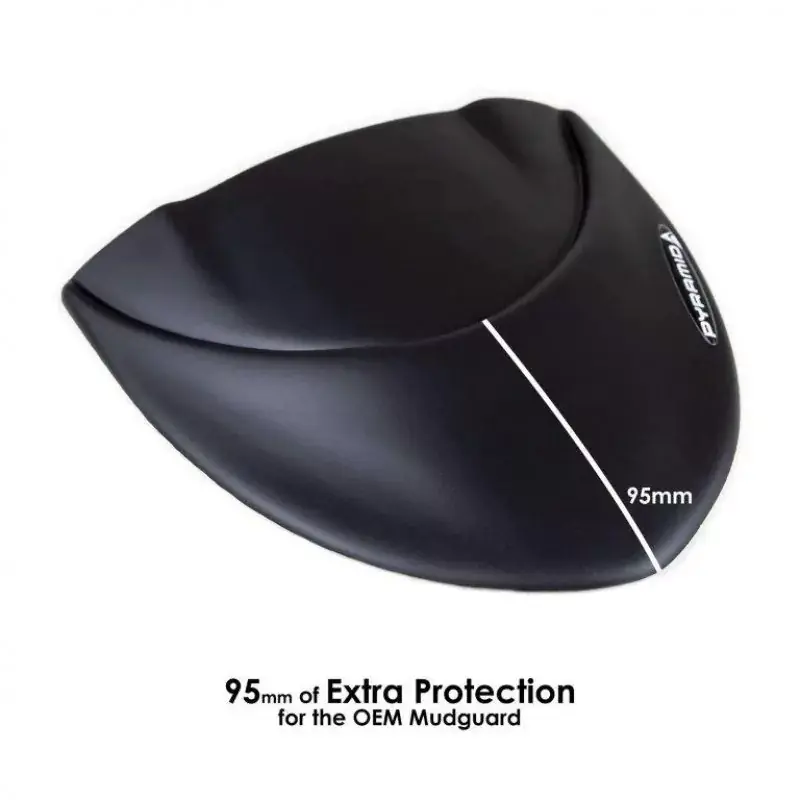 Pyramid Hinterradabdeckung Verlängerung Schwarz Matt passend für Triumph Tiger 1050 2007-2011 Zertifiziert