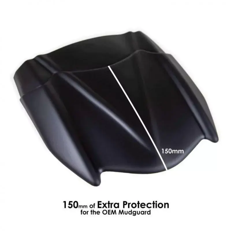 Pyramid Hinterradabdeckung Verlängerung Schwarz Matt passend für Kawasaki Z650 / Ninja 650 / Z650 RS Preis Gesenkt