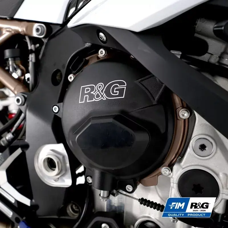 Ausverkauf R&G FIM PRO Aluminium Motordeckel Protektoren Set passend für BMW S 1000 R / RR ab 2019 und M1000 R / RR ab 2021