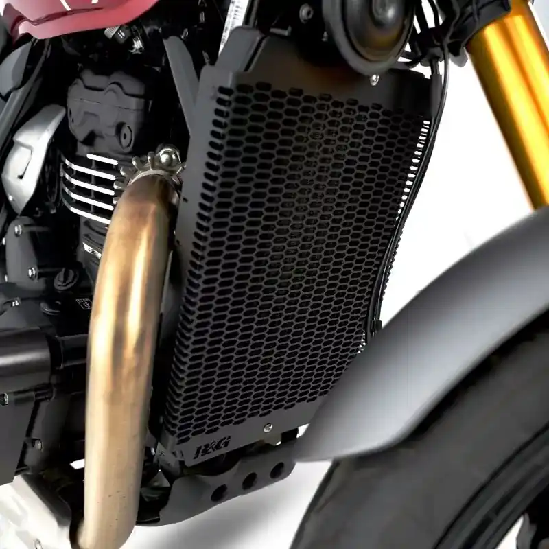 Knallerangebot R&G Kühlergitter Schutz Pro Black passend für Triumph Speed 400 / Scrambler 400 X ab 2024