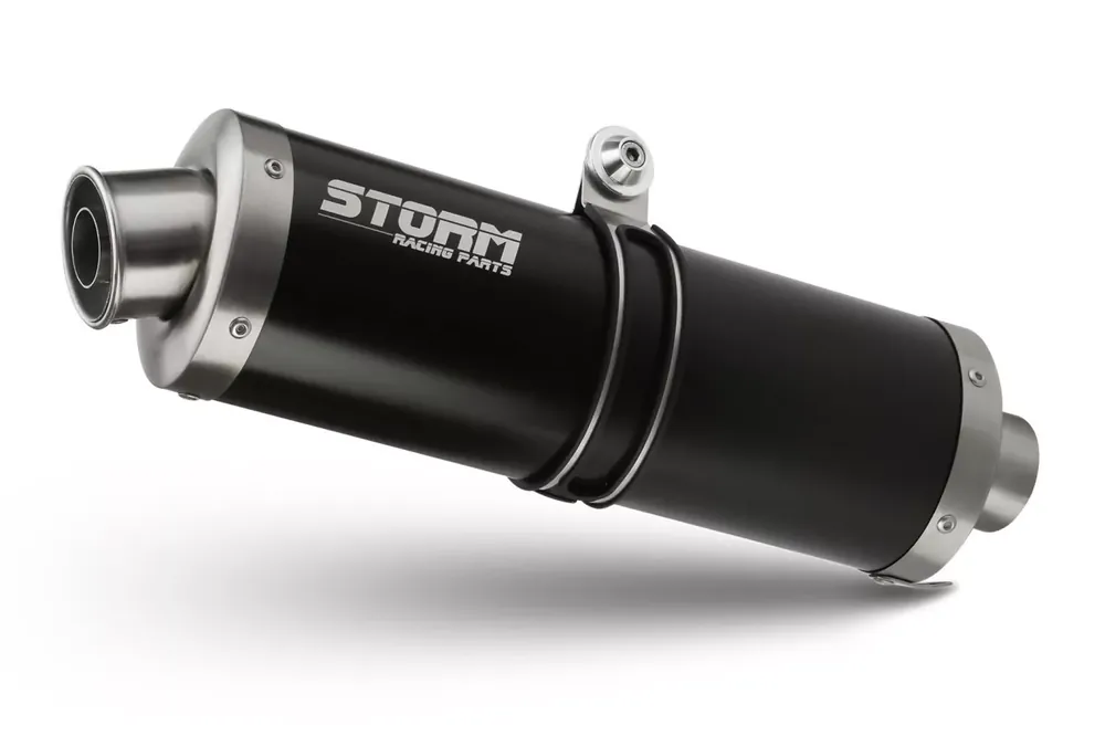Storm by MIVV OVAL Endschalldämpfer schwarz passend für Honda CBR 600 F 1999-2000 Direkt Vom Hersteller