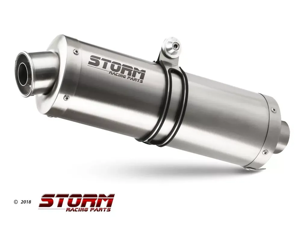 Preiswert Storm by MIVV OVAL GP Edelstahl Endschalldämpfer passend für Yamaha Tenere 700 (19-21)