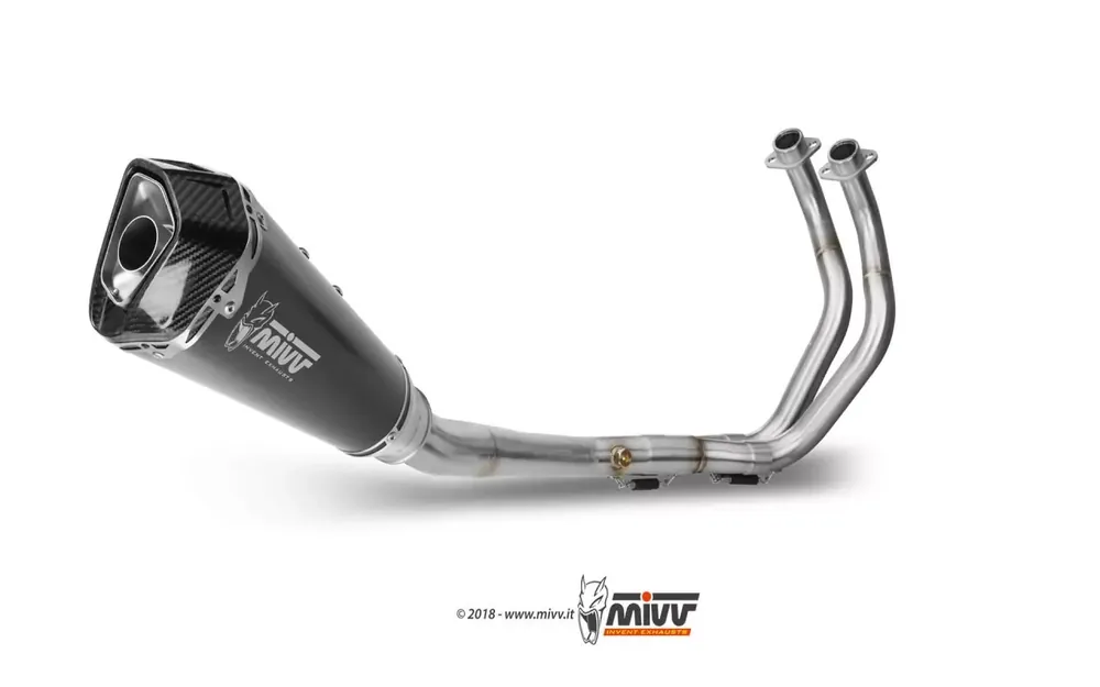 MIVV Schalldämpfer Delta Race Black passend für Yamaha MT-07 Geprüft