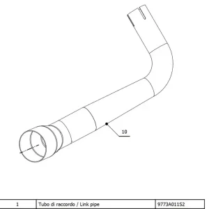 Ausverkauf MIVV Krümmerrohr passend für Aprilia RS 125 17-20