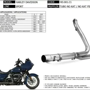 Top-Angebot MIVV Katersatzrohr passend für Harley Davidson