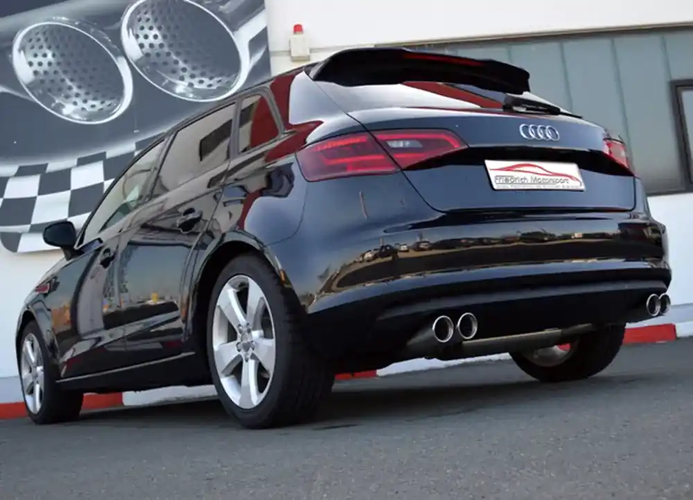 Direkt Vom Hersteller Friedrich Endschalldämpfer passend für Audi A3 8V Sportback Edelstahl