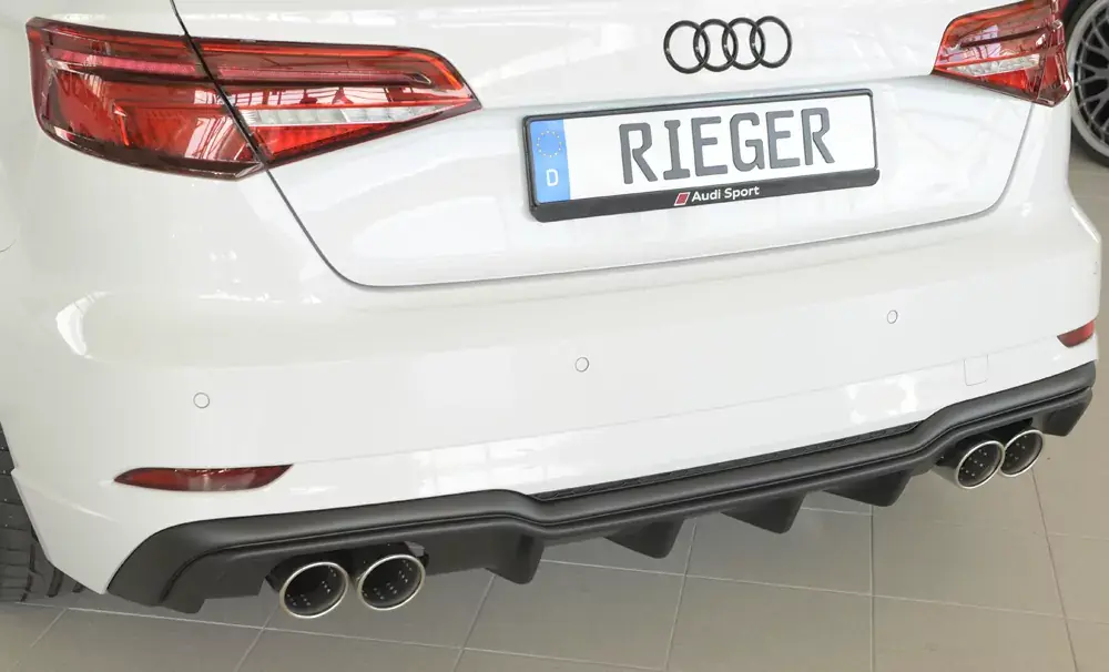 Friedrich Duplex-Sportendschalldämpfer 4x90mm passend für Audi A3 (8V) 3-Türer Schrägheck, ab Bj. 08/2012 Markenprodukt