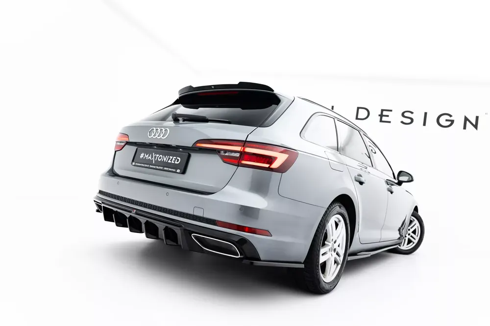 Wochenendangebot Heck Ansatz Flaps Diffusor passend für Audi A4 / A4 S-Line / S4 Limousine / Avant B9
