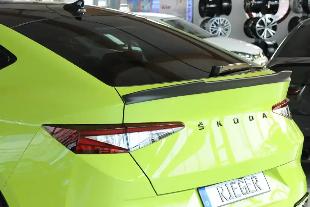 Nur Heute Rieger Heckklappenspoiler passend für Skoda Enyaq iV RS (NY) Coupé 07.21–01.25