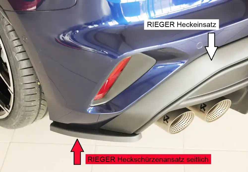 Ausverkauf Rieger Heckschürzenansatz seitlich links passend für Audi A3 (GY) Sportback ab 06/2024